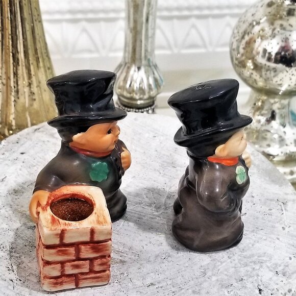 Goebel Chimney Sweep Figurines Egg Timer Shaker - Germany Vintage - Picture 4 of 5